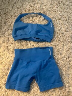 DFYNE Blue Active Sports Bra Set